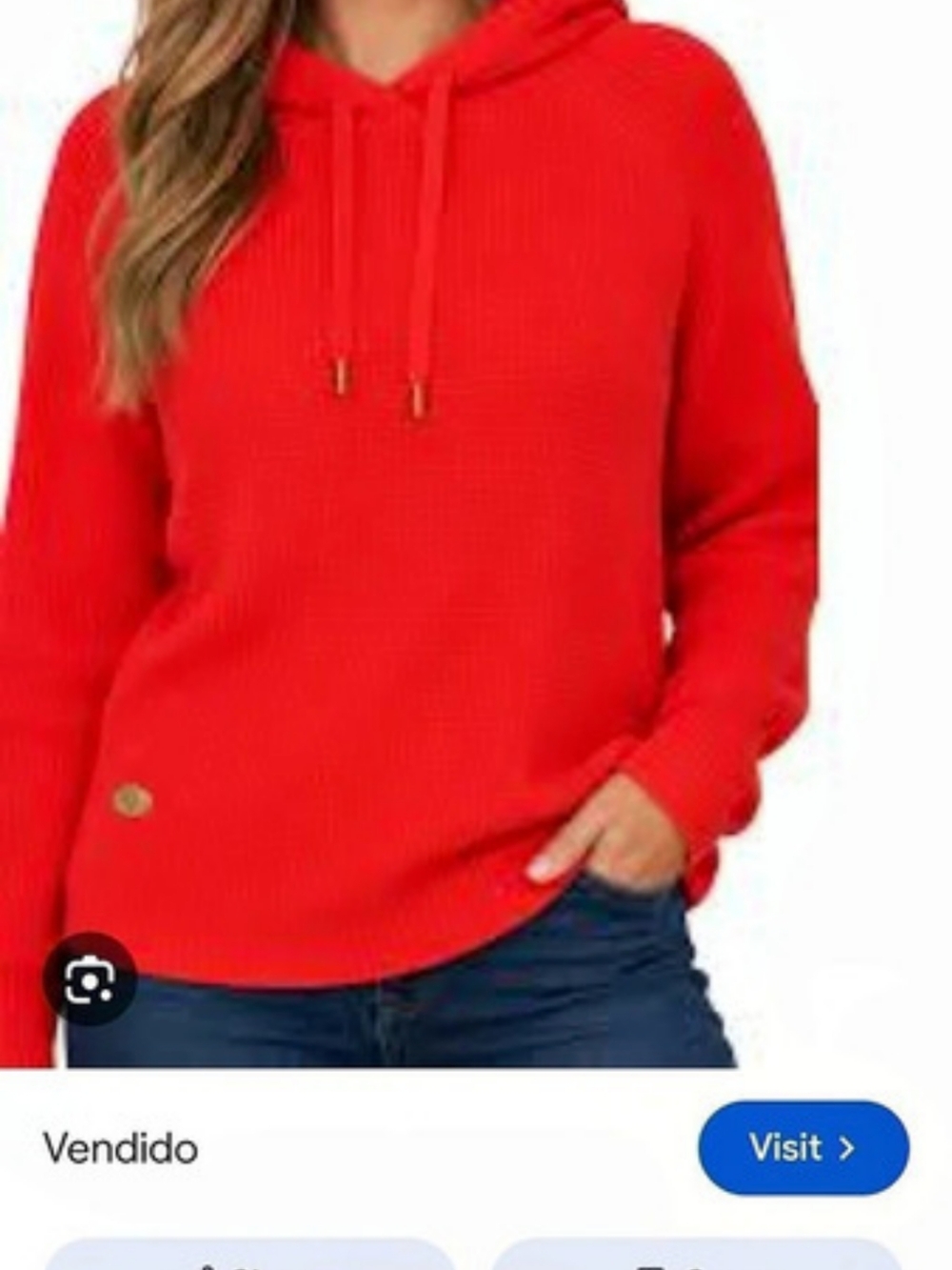Ralph lauren  Green Label Red Orange Knit Pullover Hoodie Like New Size XL